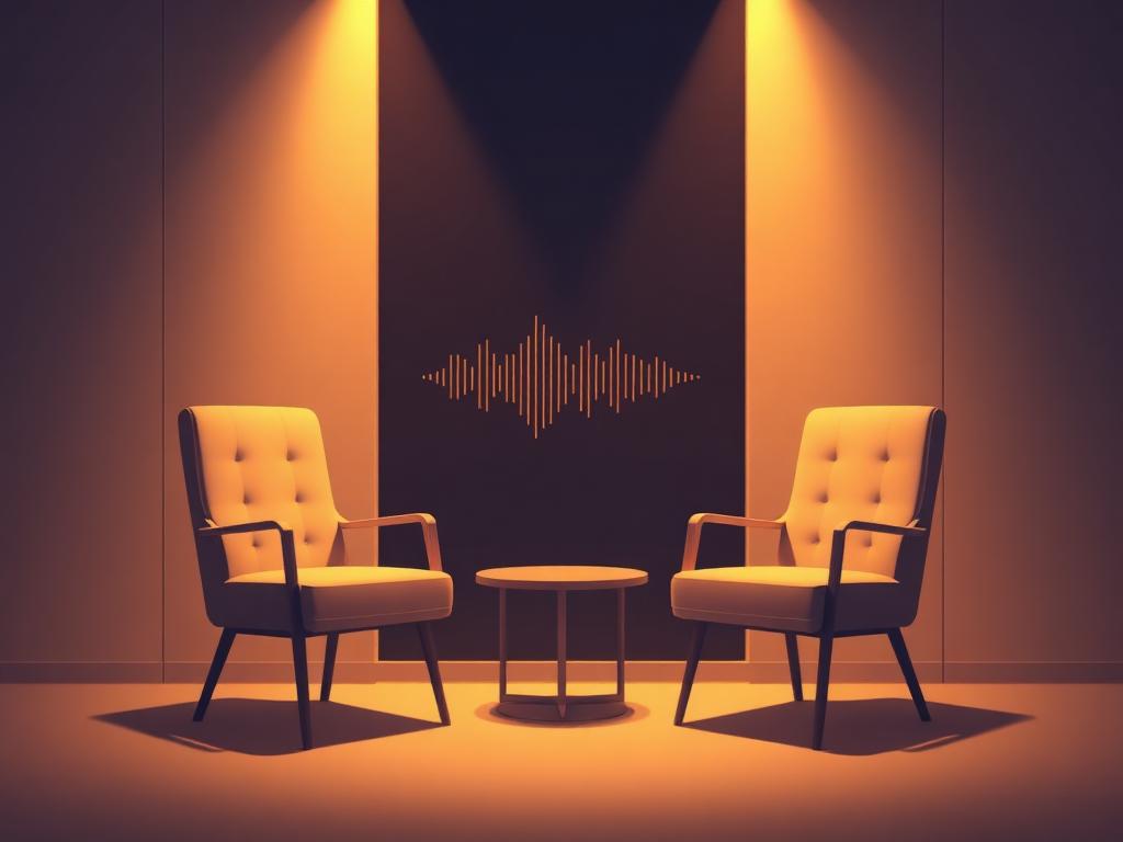 Two chairs facing each other in a calm interview room